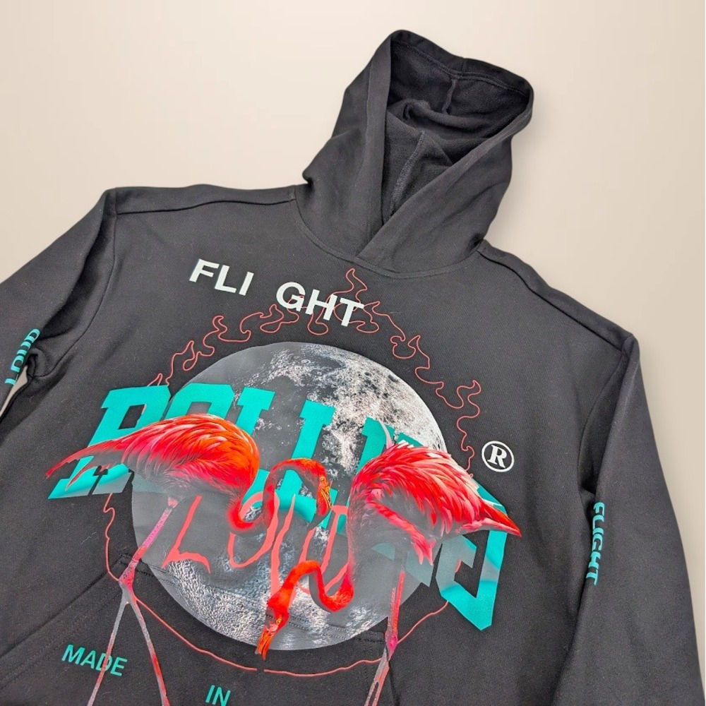 Official Rolling Loud‎ Festival Miami 2022 Flamingo Hoodie Mens Medium Black